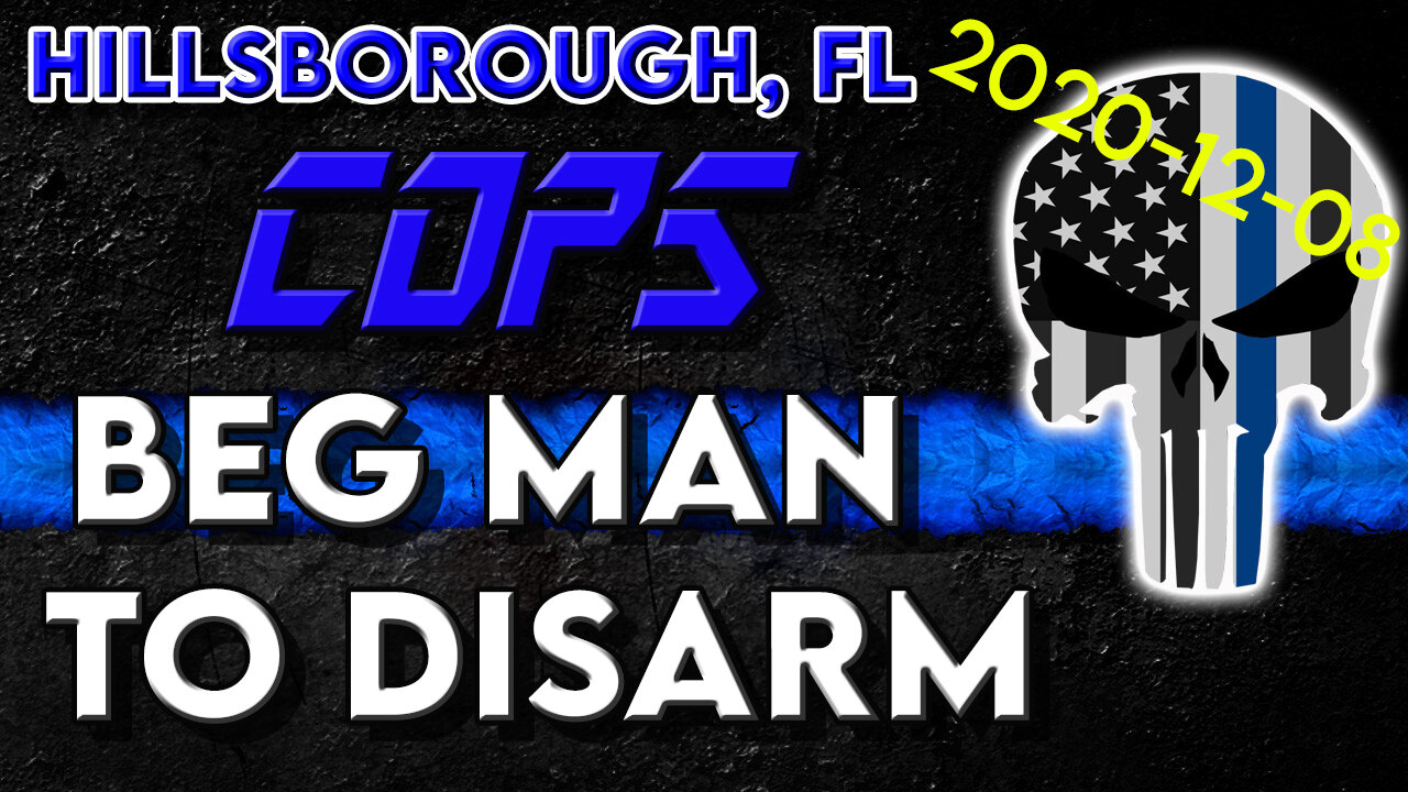 Cop Begs Suspect to not reach for his gun in Hillsborough Florida