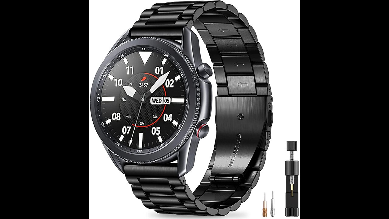Easuny Band Compatible for Samsung Galaxy Watch Bands 3 45mm/ 46mm /Gear S3 Frontier, 22mm Quic...