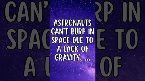 🌏🧑🏻‍🚀Did you know this fact about Space? #shortsfact #funfactsshorts #spacefacts #astronaut #burp