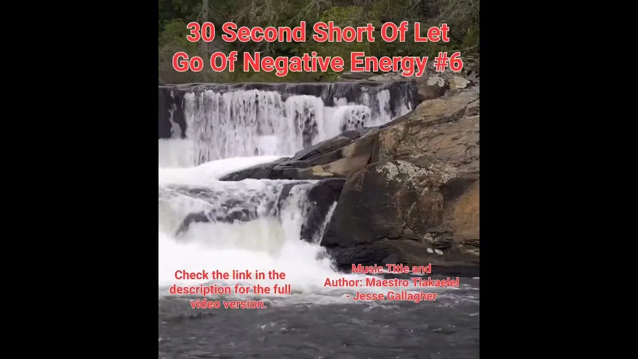 30 Second Short Of Let Go Of Negative Energy | #meditation #shorts #shortsvideo #waterfall #6