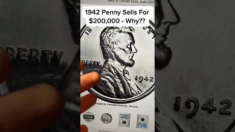 $200,000 PENNY FROM 1942 - THE ALUMINUM PATTERN STRIKE