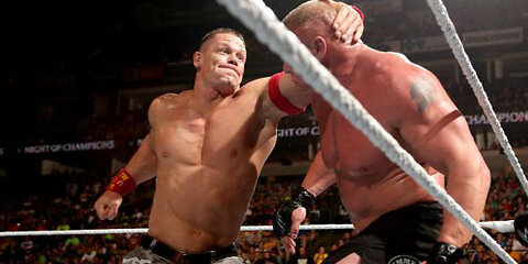 John Cena vs Brock Lesnar Night Of Champions 2014 Highlights