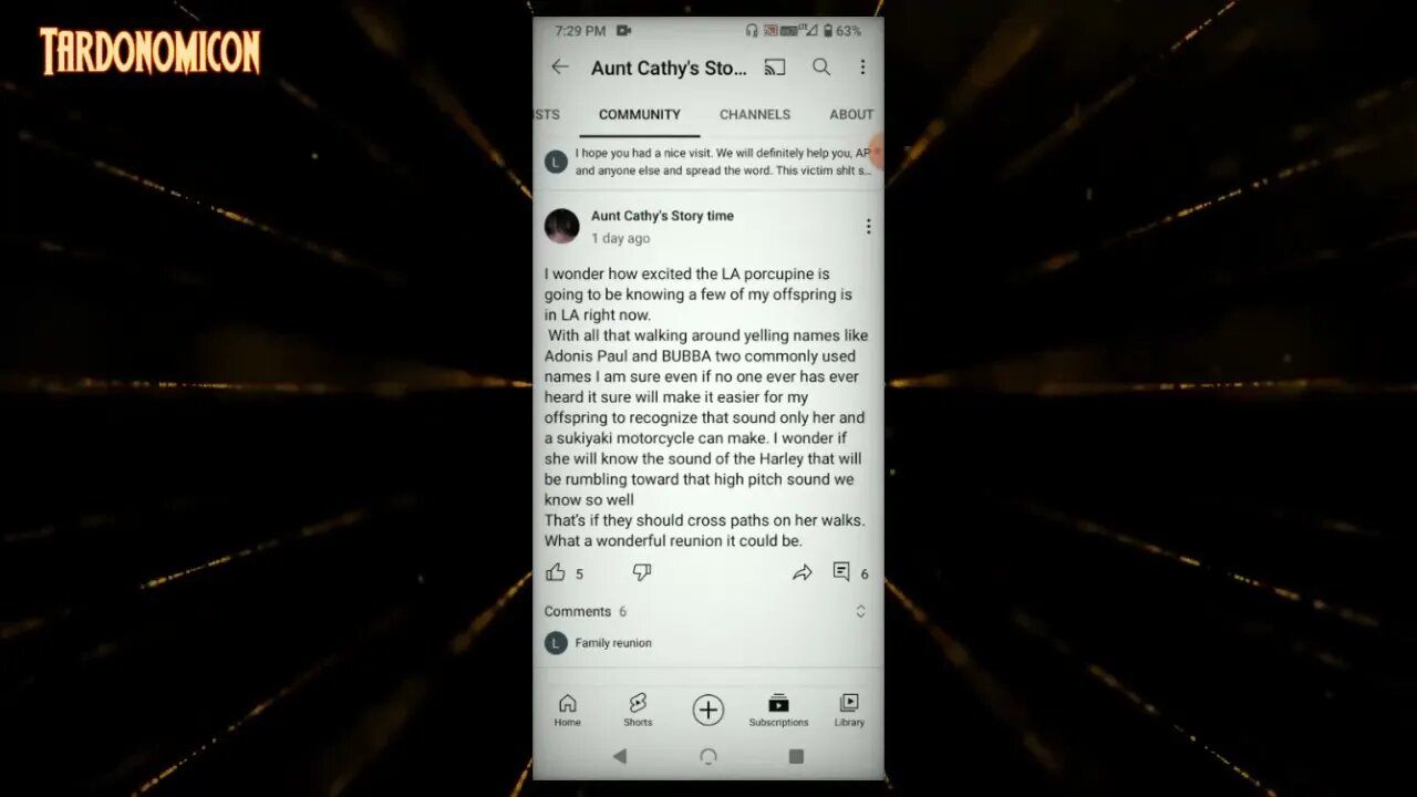 2023 01 16 6 document and explaining my aunt and her children's recent threats to my life