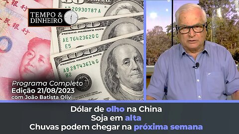 Soja em alta com suporte do clima nos EUA. Dólar de olho na China e na saída de recursos do Brasil.