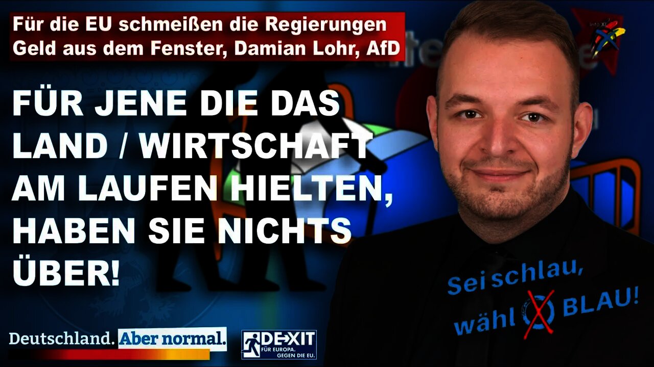 Für die EU schmeißen die Regierungen Geld aus dem Fenster, Damian Lohr, AfD