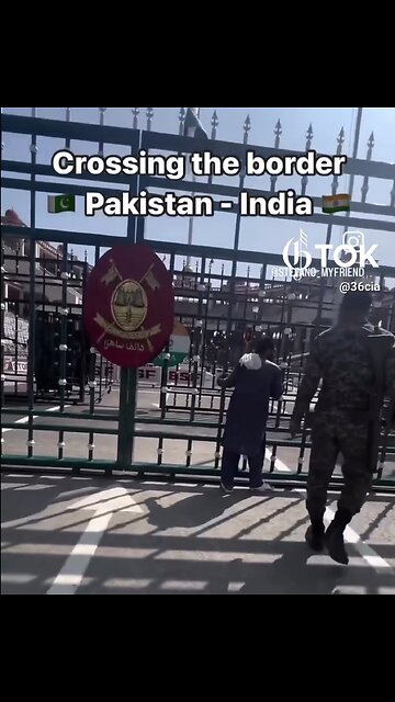 CROSSING HISTORICAL BORDER🛃🚧🛂🚴📸BETWEEN PAKISTAN🇵🇰INDIA🇮🇳🚴‍♂️🚧🛃💫