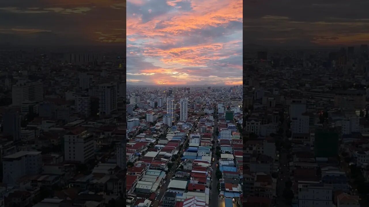Sunset Phnom Penh Cambodia 🇰🇭 #cambodia #phnompenh #expat