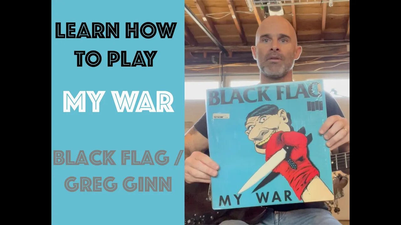 How To Play My War On Guitar Lesson - W/TAB ALL PARTS! [Black Flag / Greg Ginn]