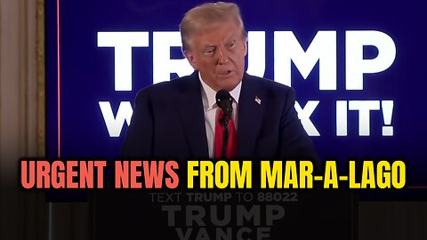 EMERGENCY! Donald Trump Hosts Urgent Press Conference at Mar-A-Lago