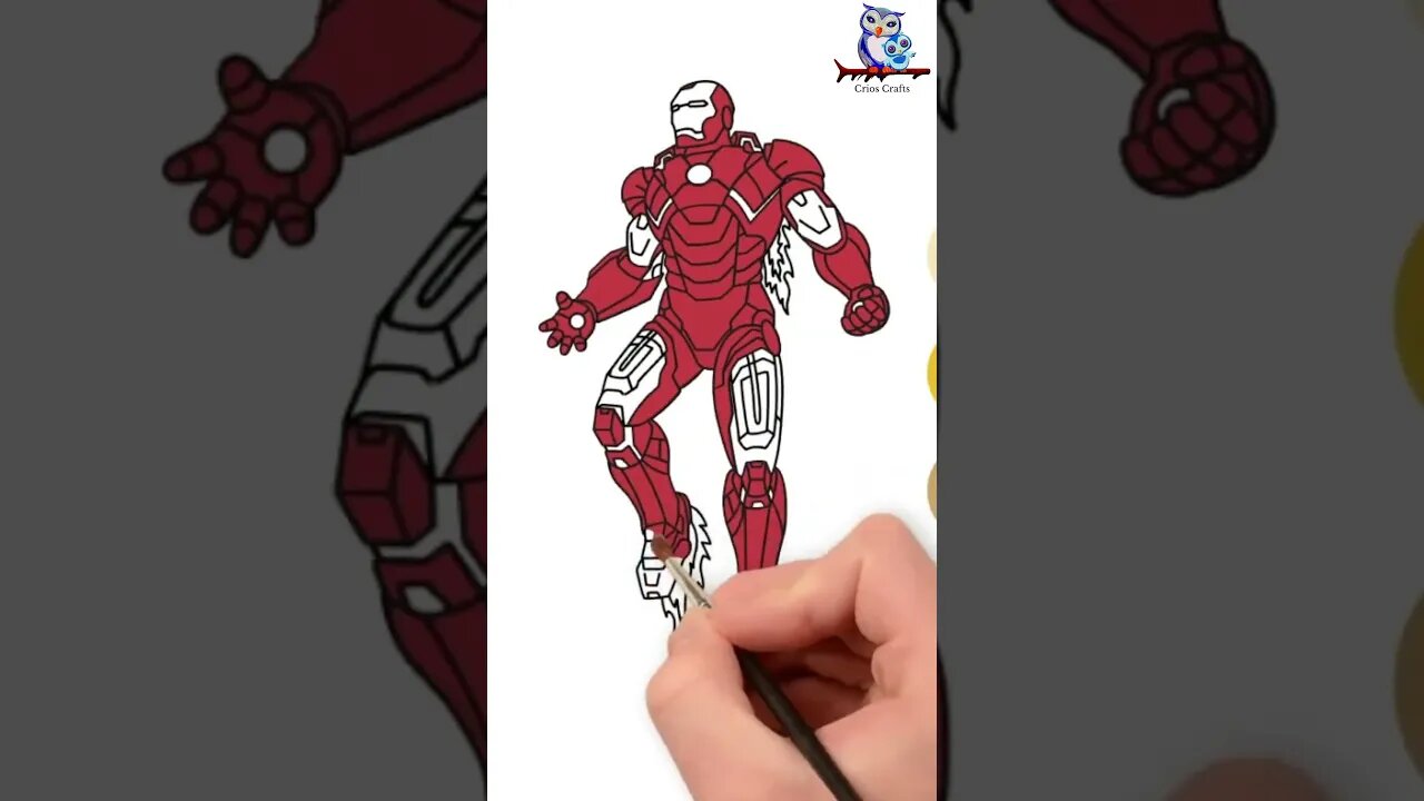 Draw Iron Man - Step by Step #drawing #drawingtutorial #easydraw #art #ironman