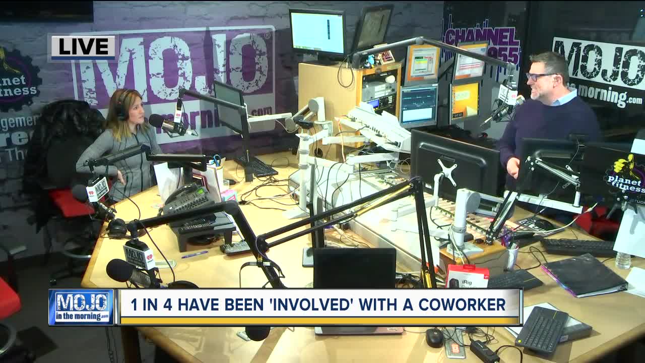 Mojo in the Morning: 1 in 4 have been 'involved' with a coworker