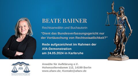 Beate Bahner: Dient das Bundesverfassungsgericht nur der Vortäuschung von Rechtsstaatlichkeit?