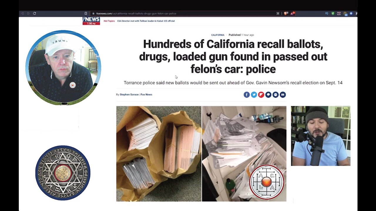 Felon Caught With Hundreds Of CA Recall Ballots