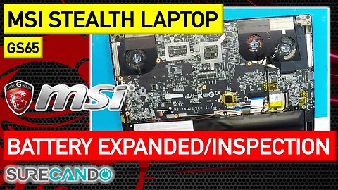 MSI GS65 Stealth Laptop_ Expanded Battery & Non-Functional USB Ports! Inspection Only, No Repairs.