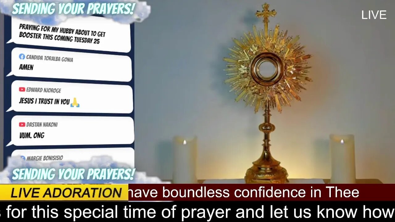 Please join us for this special time of prayer and let us know how we can pray for you.