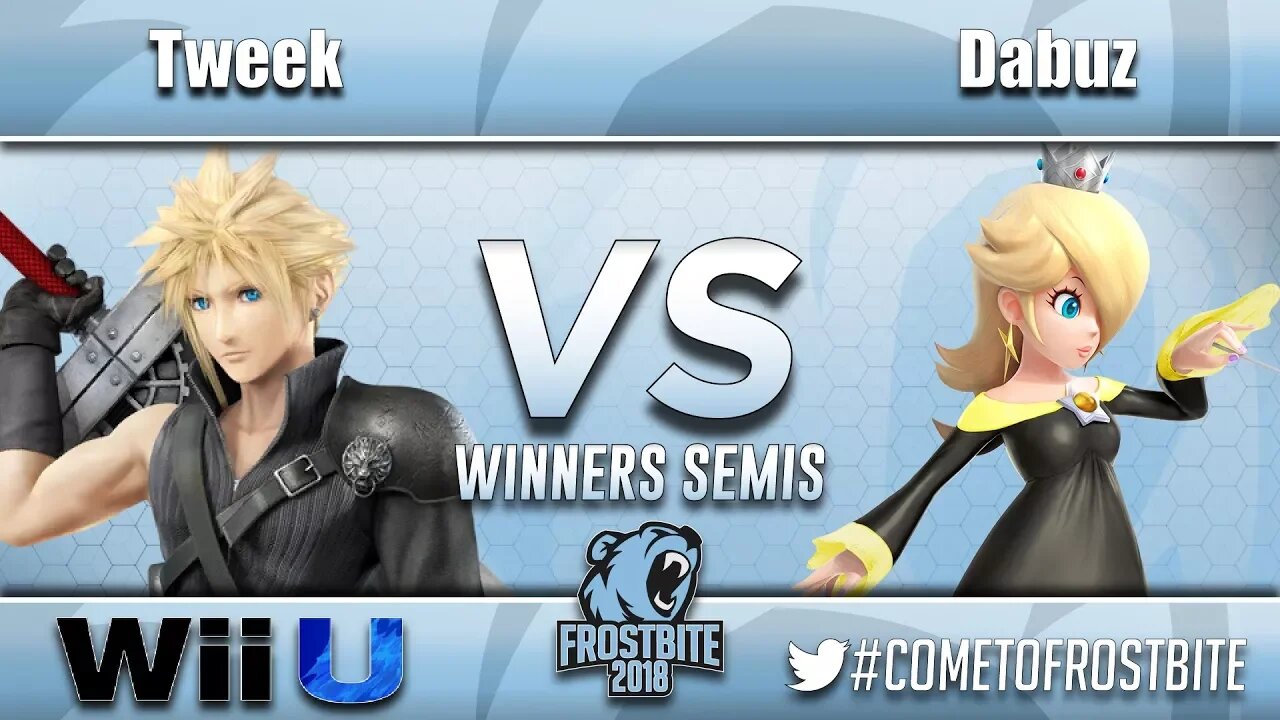 P1 | Tweek (Cloud) vs. Dabuz (Rosalina and Luma) - Wii U Winners Semifinals - Frostbite 2018