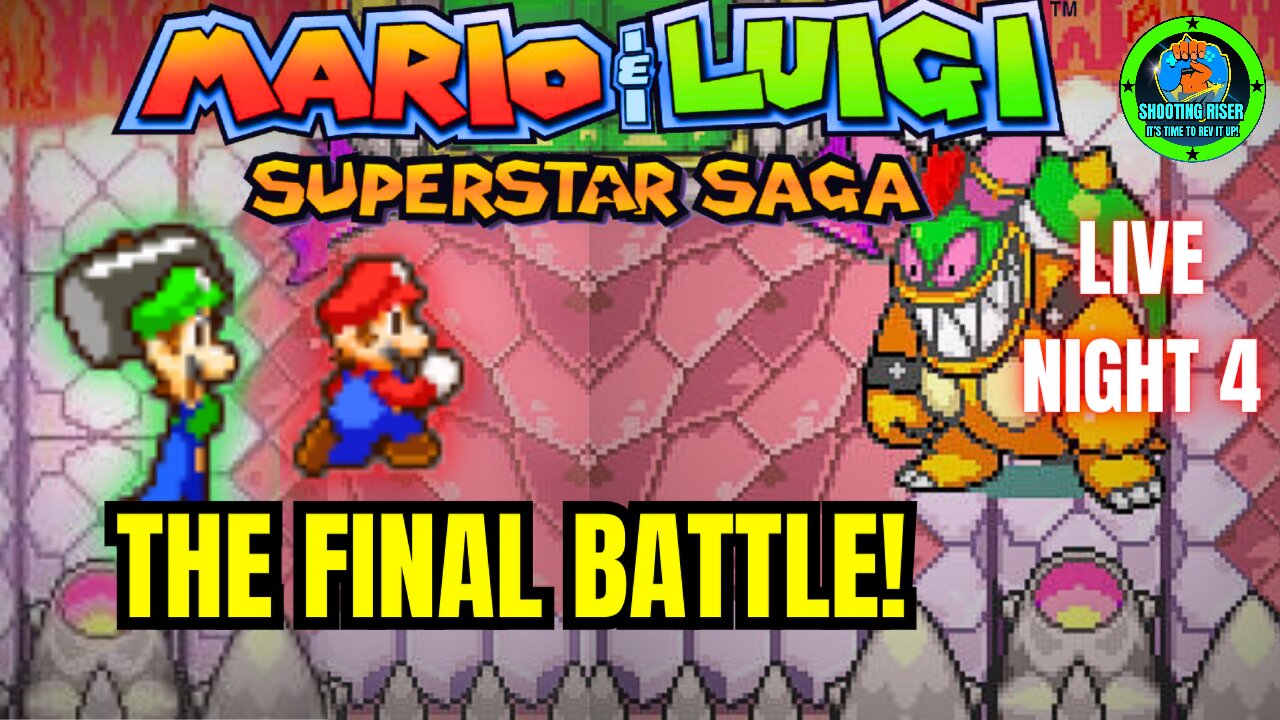 ITALIAN PLUMBERS' VS EVIL BEANS! - Mario & Luigi Superstar Saga Live Night 4 #mariogames