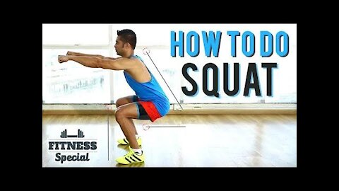 Learn how to do perfect SQUATS