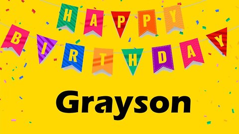 Happy Birthday to Grayson - Birthday Wish From Birthday Bash