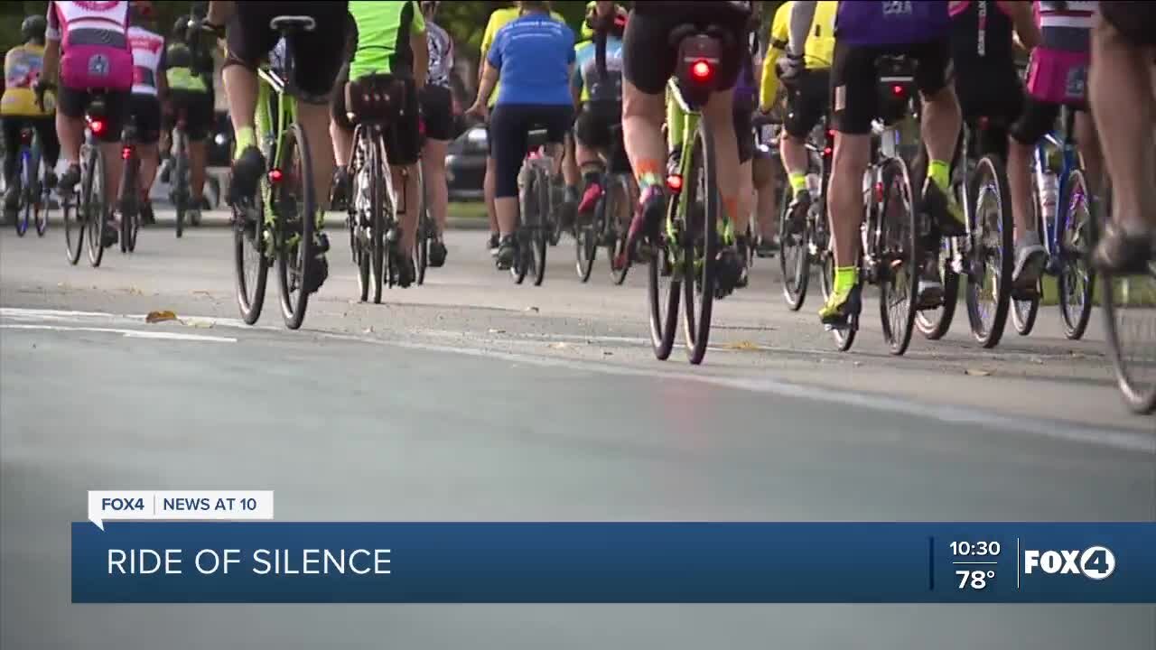 Ride of Silence in honor of cyclists killed on roadways