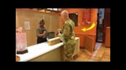 Soldier Goes To Order Taco Bell Meal, Stops Cold When He Hears 2 Boys