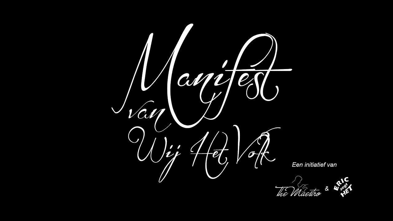 Manifest van Wij Het Volk - Maandag 8 april 2024