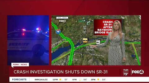 Car crashes through bridge barrier, shuts down SR-31