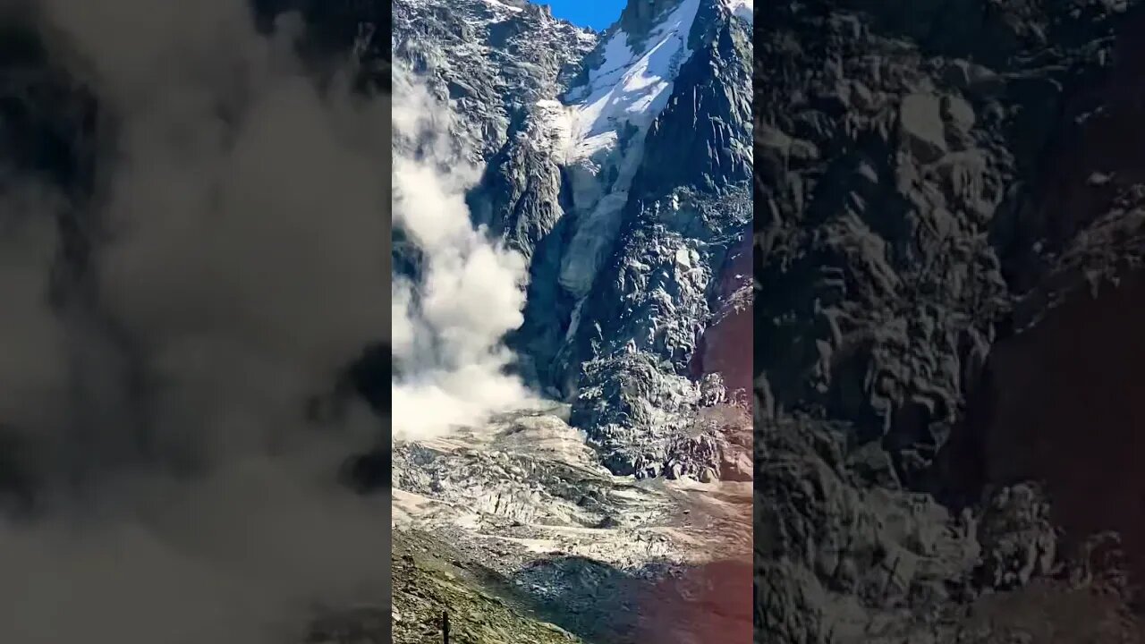 I Just Witnessed an Avalanche by Mont Blanc