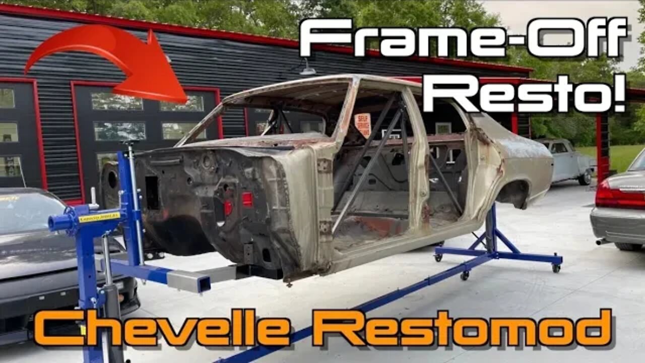 Mounting The Body To A Rotisserie For A Proper Frame-Off Restoration! Chevelle Restomod Ep.6