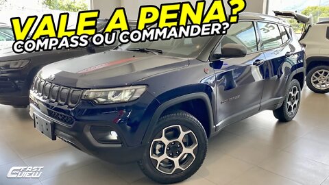 NOVO JEEP COMPASS TRAILHAWK 2.0 TURBO DIESEL 4X4 2022 NÃO COMPENSA MAIS? MELHOR IR DE COMMANDER??