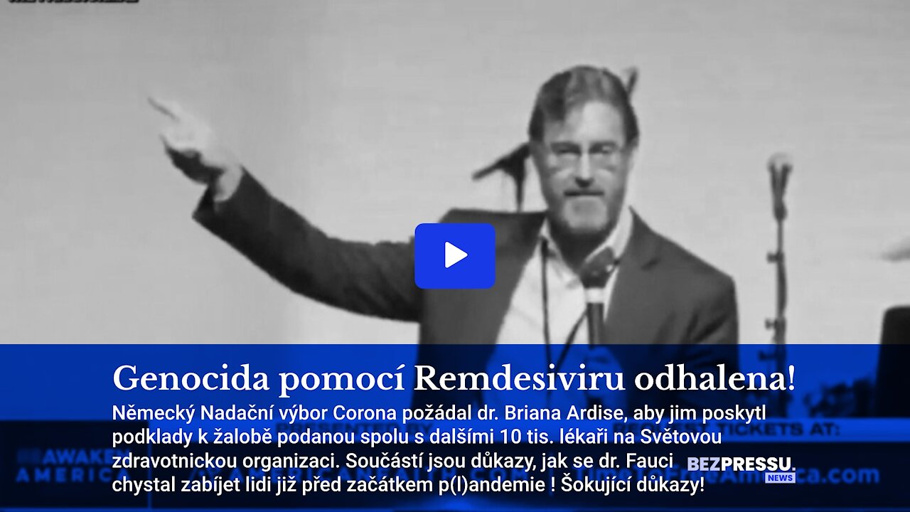 Genocida pomocí Remdesiviru odhalena!