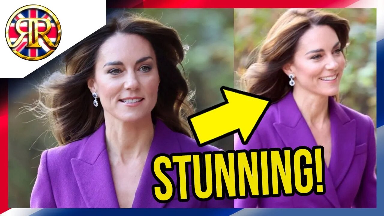 Catherine STUNNING in Royal Purple for a GREAT cause!