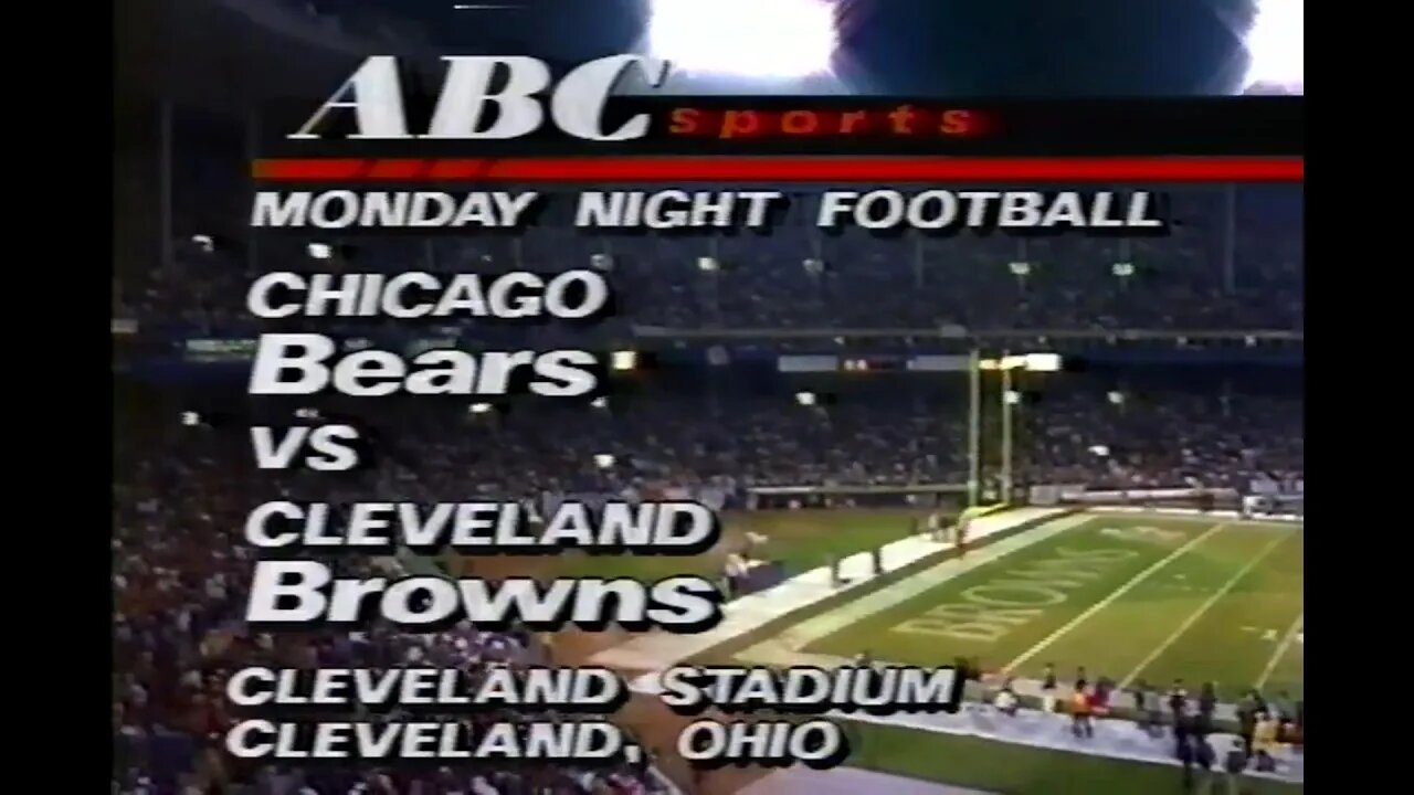 1989-10-23 Chicago Bears vs Cleveland Browns