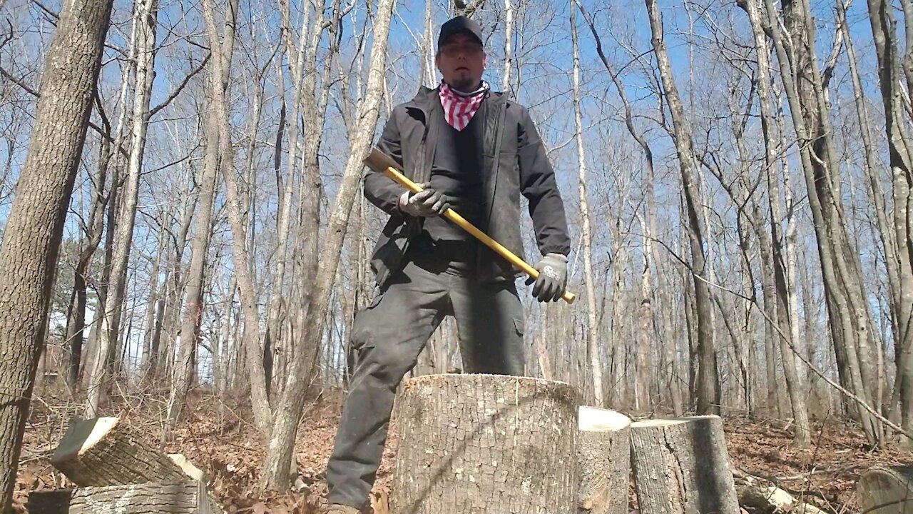 How to properly chop wood.