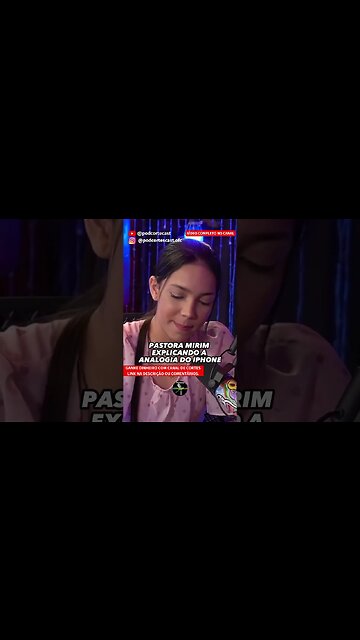 PASTORA MIRIM EXPLICA ANALOGIA DO IPHONE #shorts #analogias #vitoriasouza #vitóriasouza #pastora