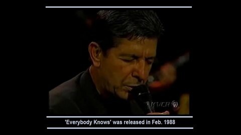 💖🎵 Leonard Cohen Live -- 'Everybody Knows' in *1988*