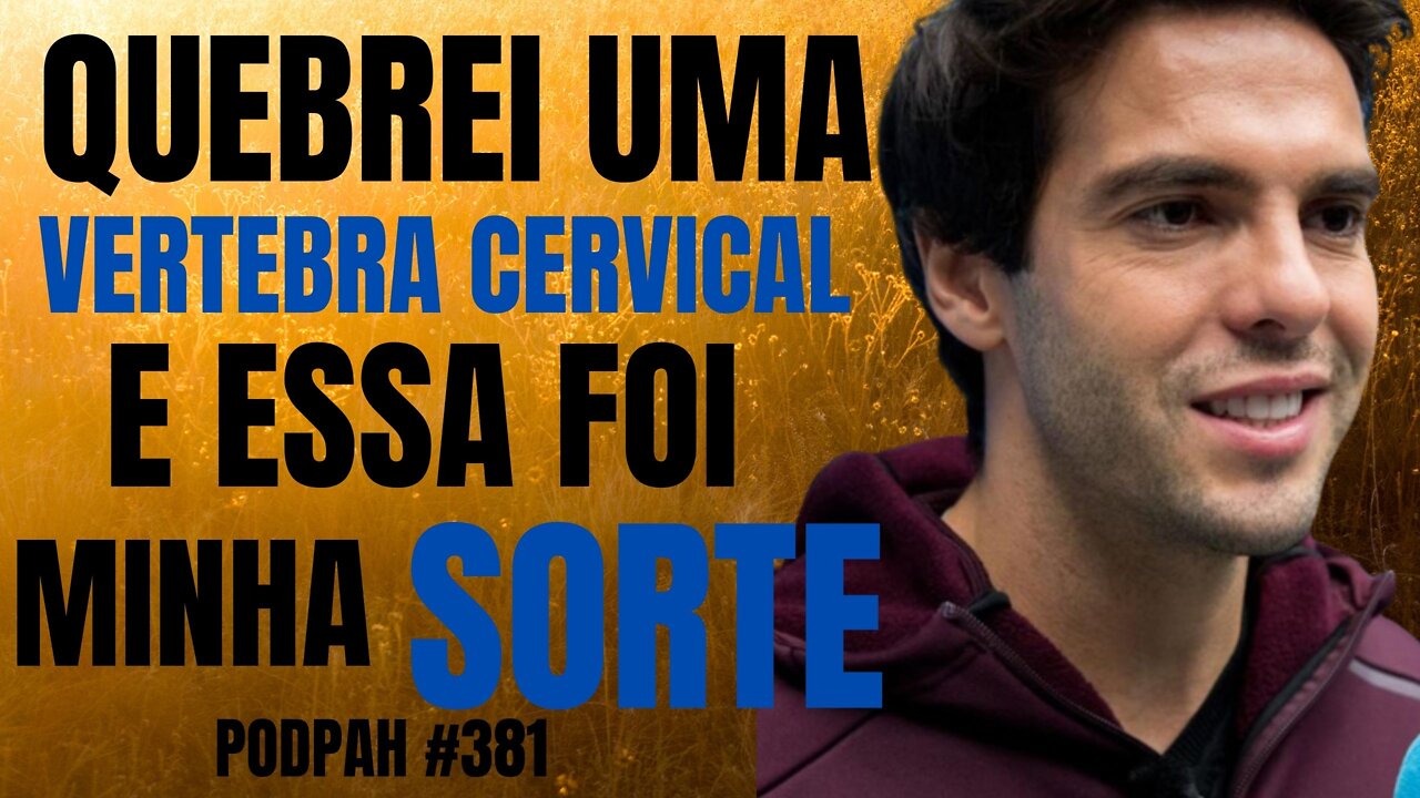 KAKÁ: "TUDO ACONTECE POR ALGUM MOTIVO ATÉ QUANDO SE QUEBRA UMA VÉRTEBRA CERVICAL"