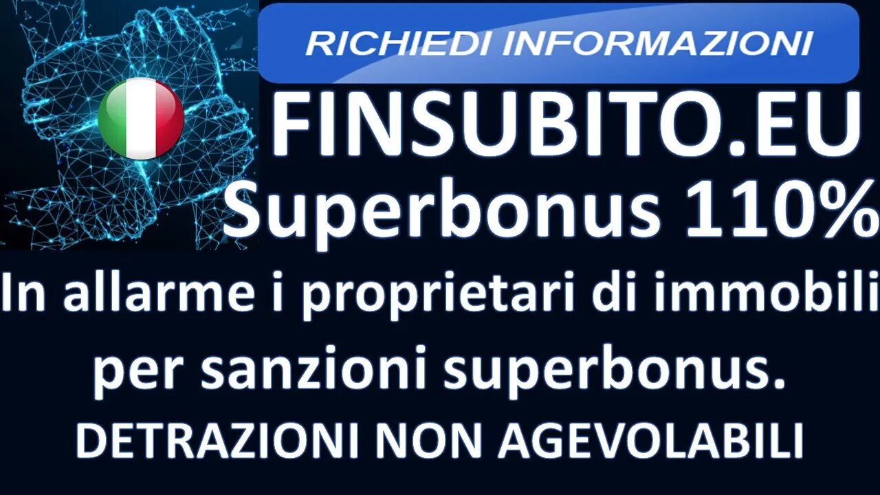 Superbonus 110%, in arrivo pesanti sanzioni, ai proprietari di immobili per spese non detraibili.