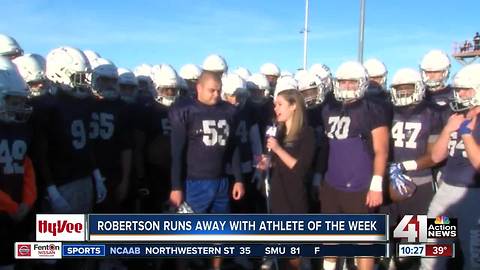 Robertson runs away with Athlete of the Week