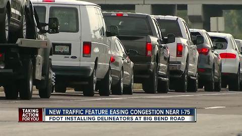 Drivers get FDOT to install delineators on Big Bend Road