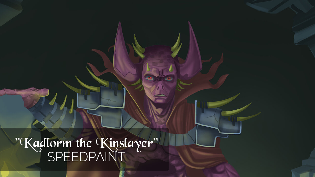 SPEEDPAINT | Kadlorm the Kinslayer | Fantasy, D&D, Painting Process