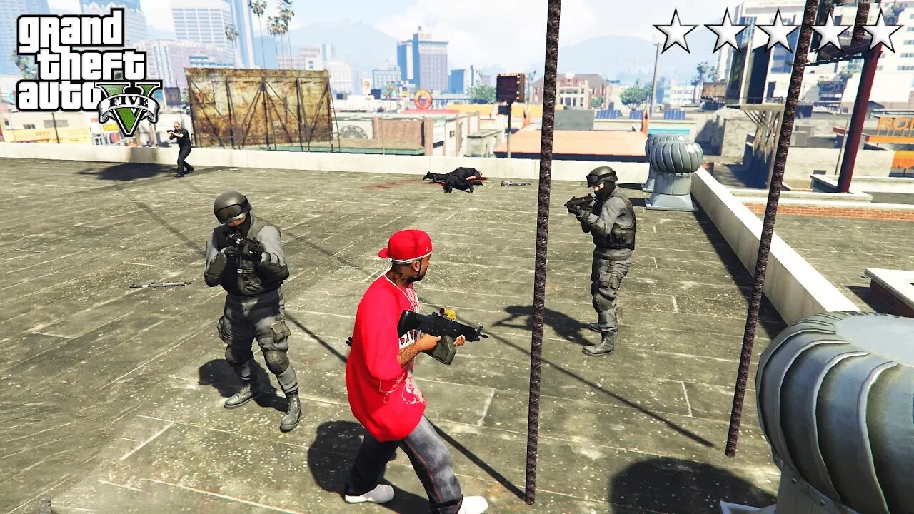 GTA 6 - 50 CENT'S FIVE STAR COP BATTLE (GTA V Funny Moment)