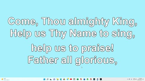 Come, Thou Almighty King Verse 1