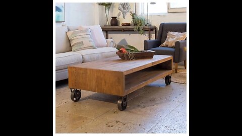 Soho Reclaimed Pine Coffee Table Natural Raw