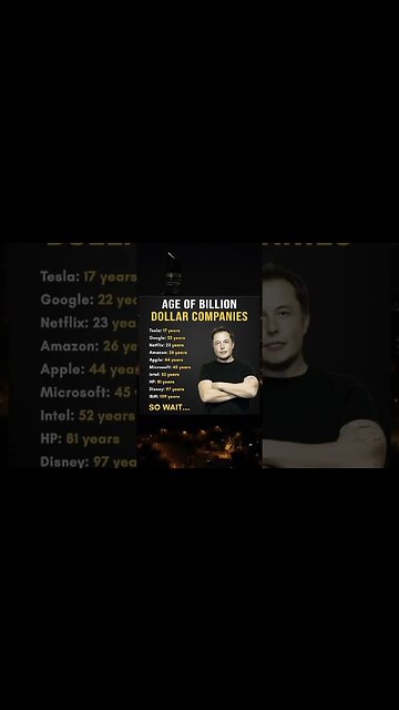 Age of billion dollar companies. #shahidanwar_llc2022 #shahidanwar #shahidanwarllc #shahidanwar