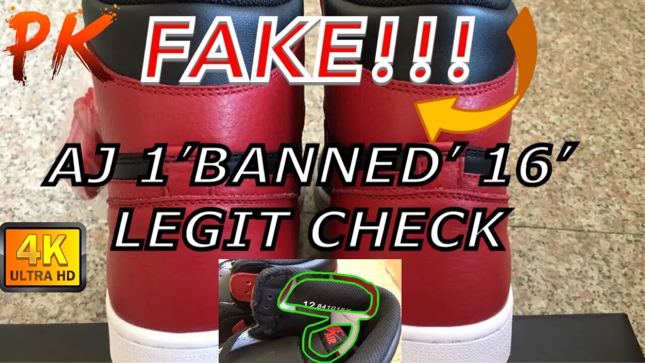 Hpw to Check: Air Jordan Retro 1 High OG ‘BANNED’ 2016: LEGIT CHECK JORDAN 1 BANNED