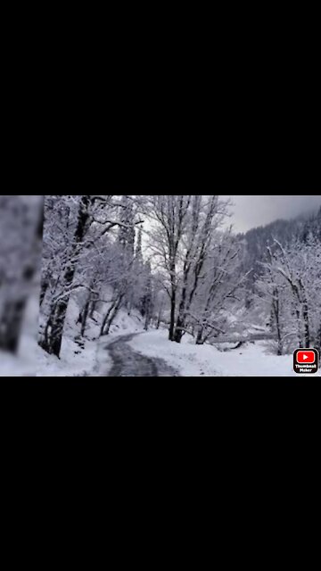 It's snowing in Russia at the beginning of the new year December 31, 2021