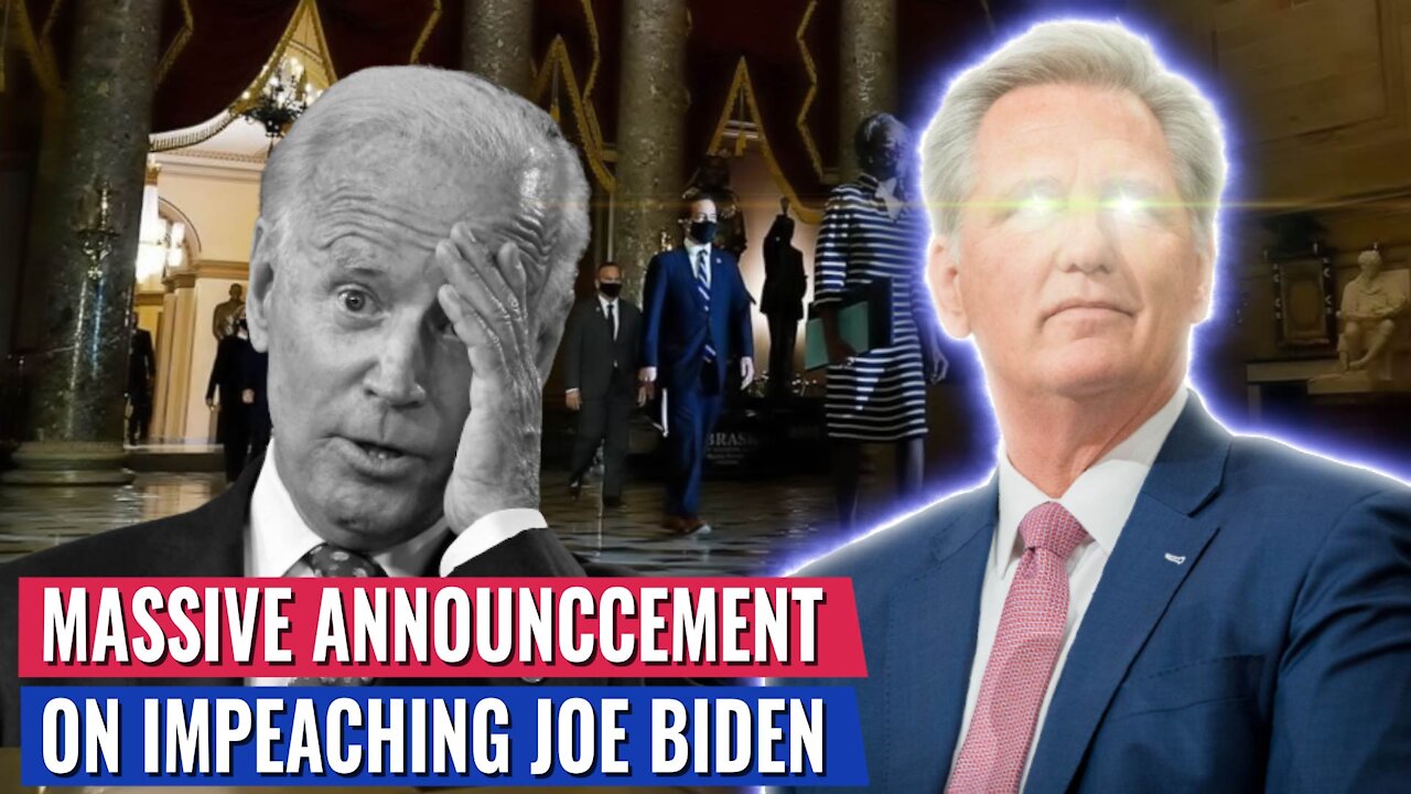 BOOM: GOP LEADER KEVEN MCCARTHY MAKES MASSIVE ANNOUNCEMENT ON IMPEACHING BIDEN