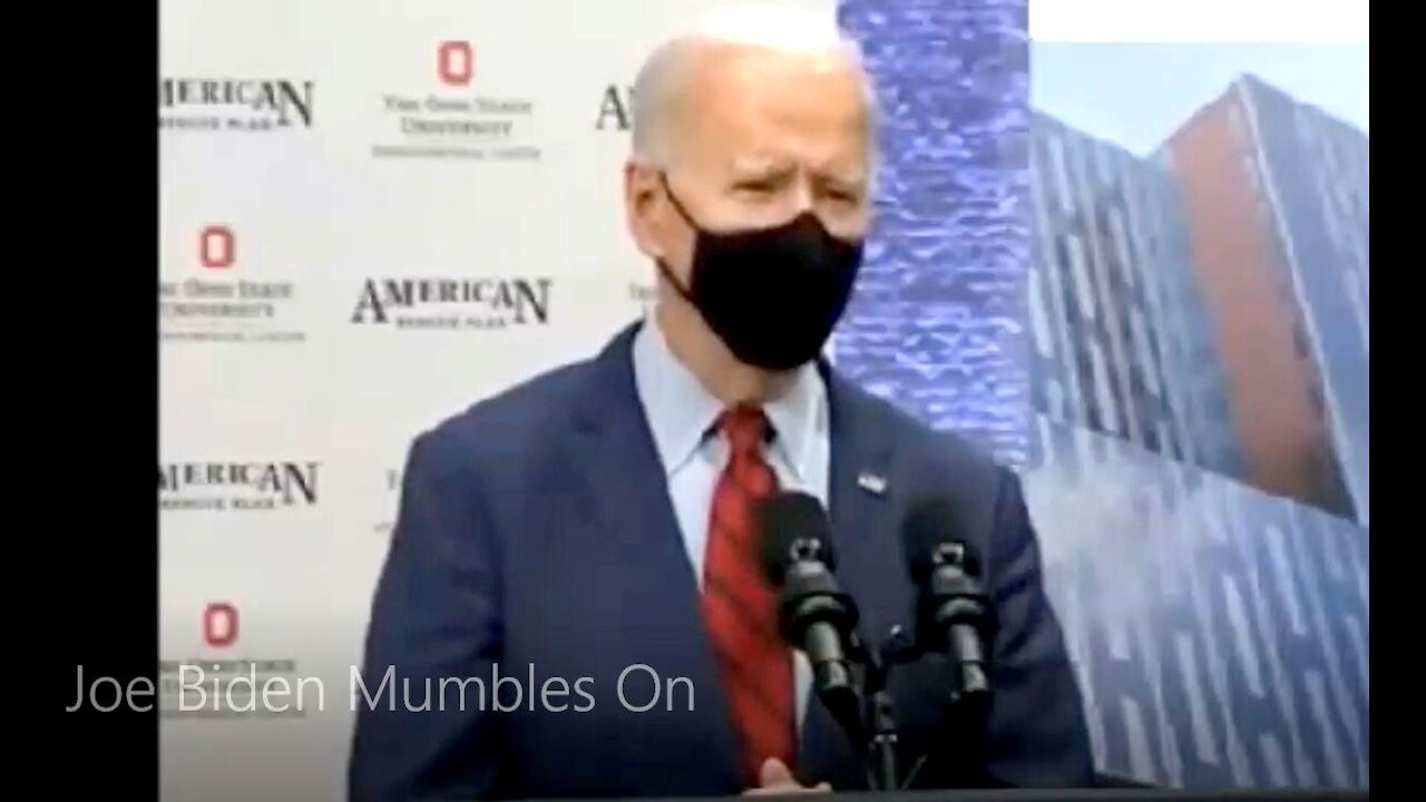 Joe Biden Mumbles On