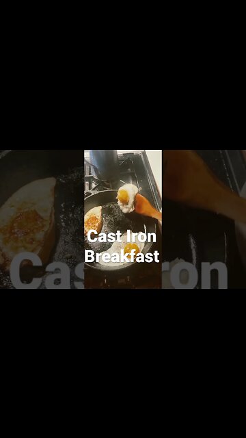 How’s that for a seasoned pan #castironcooking